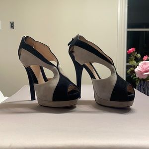 Sexy fendi black and grey heel